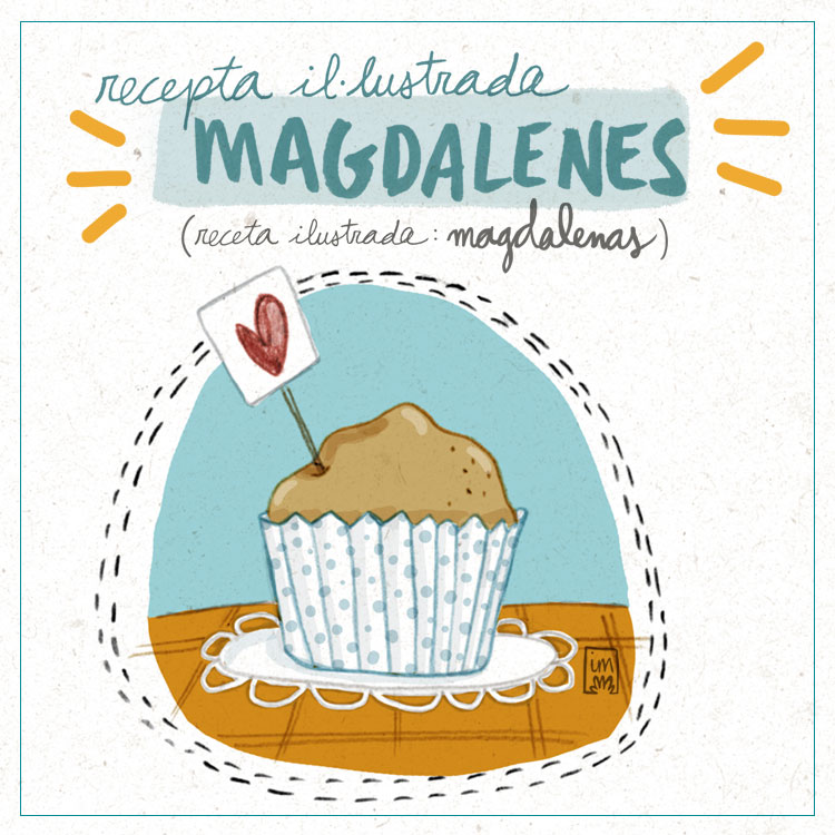 Recepta il·lustrada: Com fer magdalenes