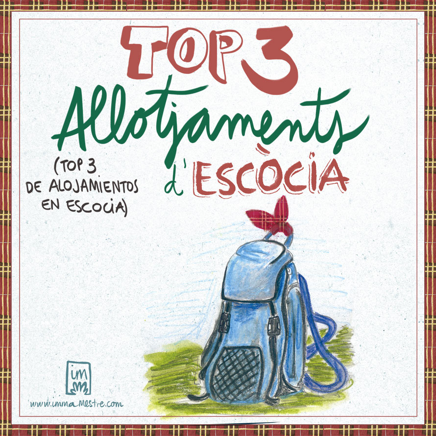 El top 3 d’allotjaments d’Escòcia vistos a través de la llibreta d’esbossos