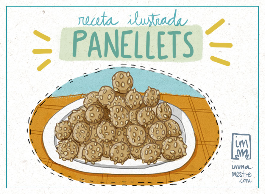 Panellets de piñones: receta ilustrada