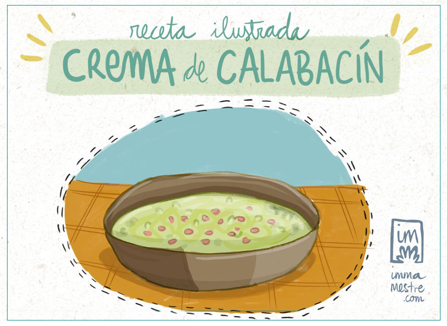 Crema de calabacín: receta ilustrada
