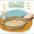 Entrada para el blog de la receta ilustrada de hummus en castellano