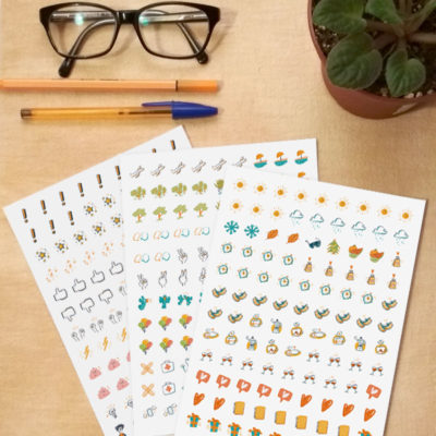 Pack mini stickers planificadores