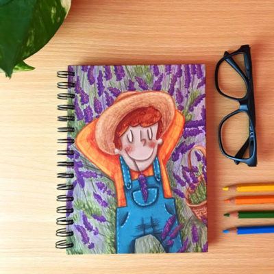 Libreta A5 modelo Lavanda