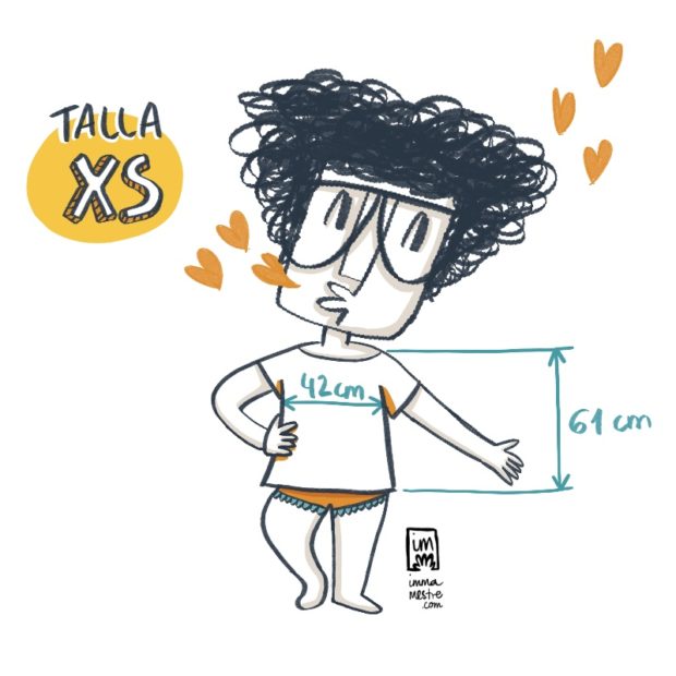 Medidas de la talla XS