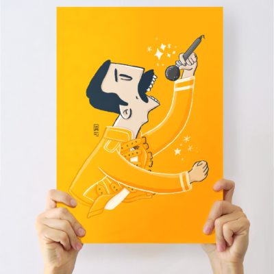 Lámina Freddie Mercury